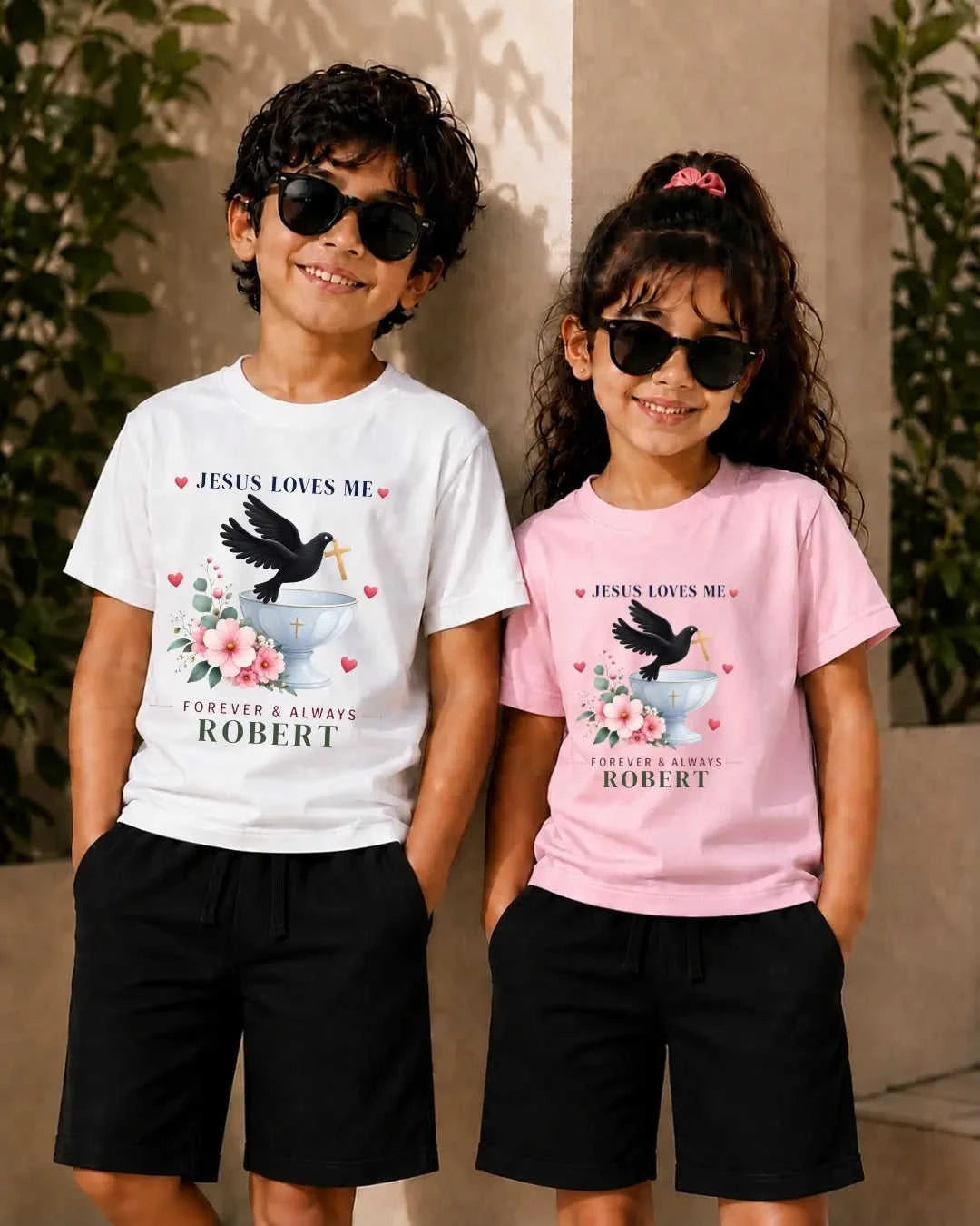 Faith & Blessings Custom Kid Co-ord Set Swiftsoul