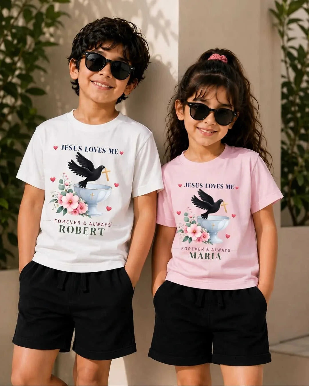 Faith & Blessings Custom Kid Co-ord Set Swiftsoul