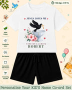 Faith & Blessings Custom Kid Co-ord Set Swiftsoul