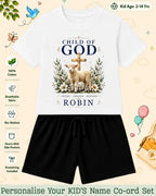 Faith & Blessings Custom Kid Co-ord Set Swiftsoul