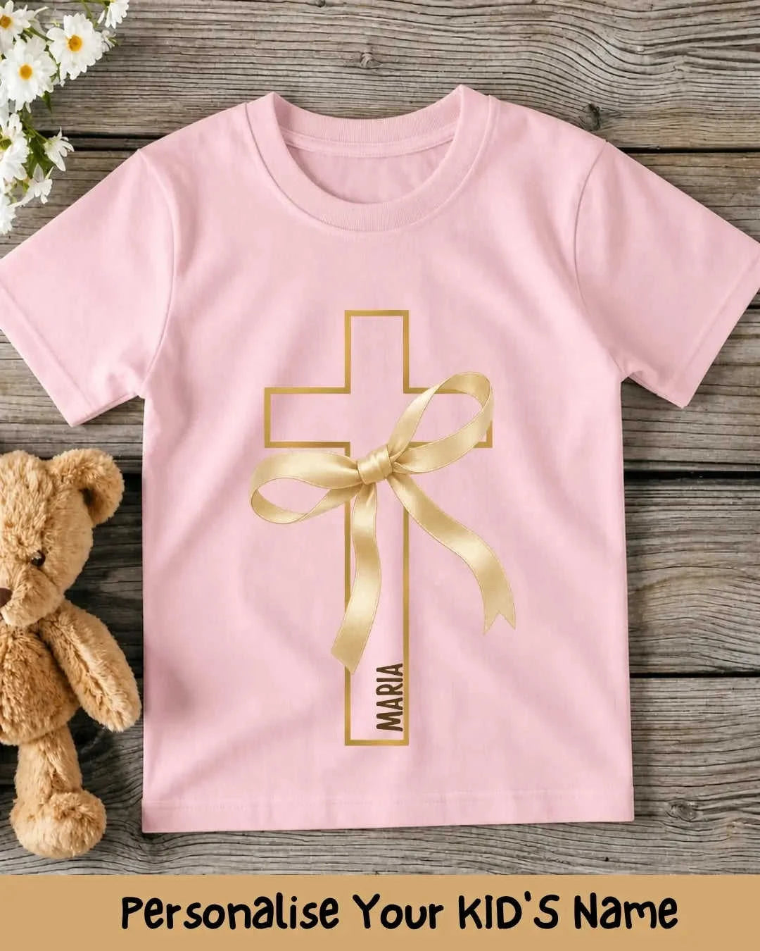 Faith & Blessings Custom Kid Cotton Tee Swiftsoul