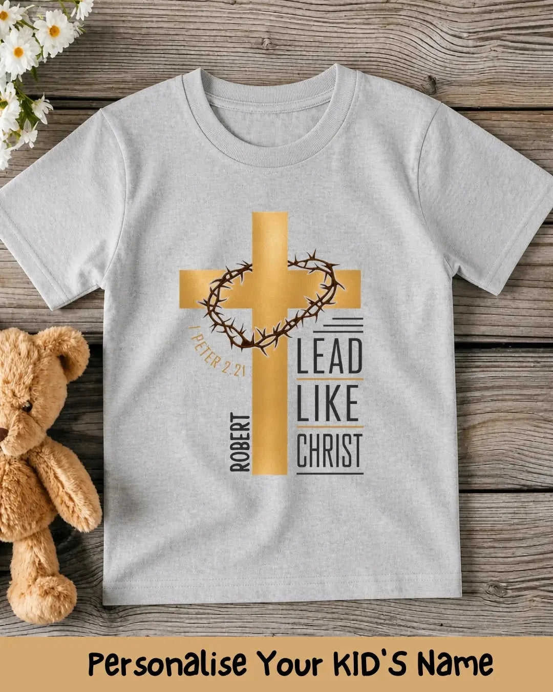 Faith & Blessings Custom Kid Cotton Tee Swiftsoul