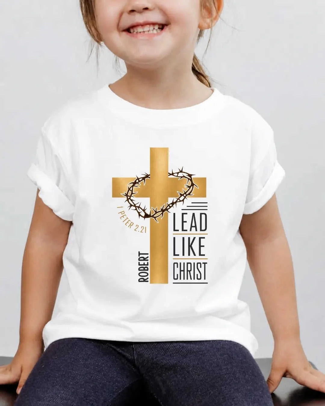 Faith & Blessings Custom Kid Cotton Tee Swiftsoul