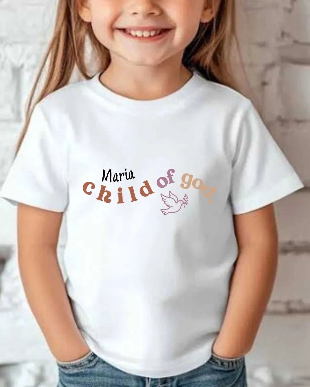Faith & Blessings Custom Kid Cotton Tee Swiftsoul
