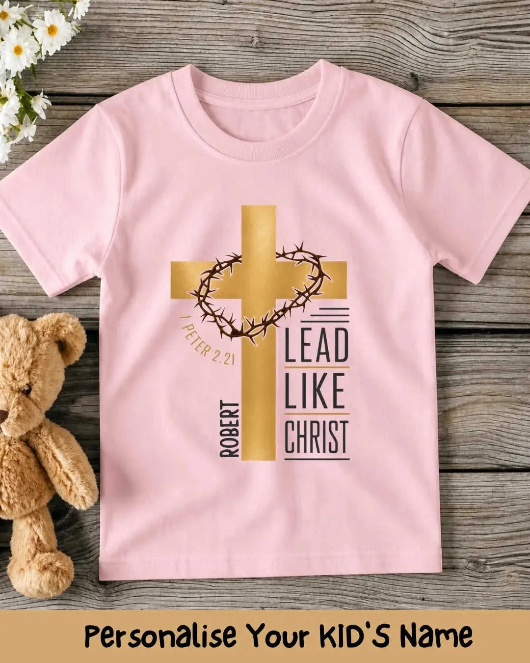 Faith & Blessings Custom Kid Cotton Tee Swiftsoul