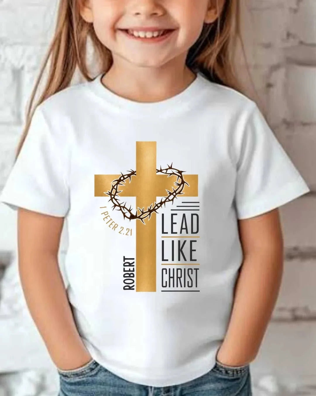 Faith & Blessings Custom Kid Cotton Tee Swiftsoul