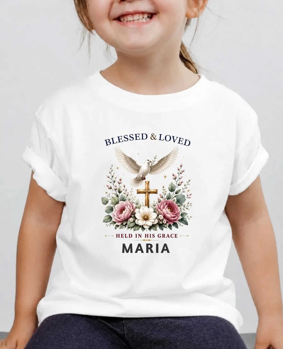 Faith & Blessings Custom Kid Cotton Tshirt Swiftsoul