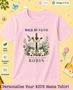 Faith & Blessings Custom Kid Cotton Tshirt Swiftsoul