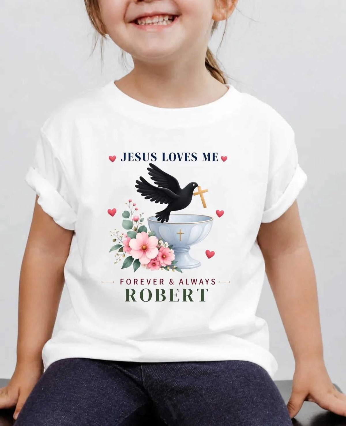 Faith & Blessings Custom Kid Cotton Tshirt Swiftsoul