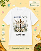 Faith & Blessings Custom Kid Cotton Tshirt Swiftsoul
