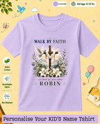Faith & Blessings Custom Kid Cotton Tshirt Swiftsoul