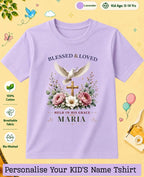 Faith & Blessings Custom Kid Cotton Tshirt Swiftsoul