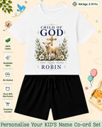 Faith & Blessings Custom Kid's Co-ord Set Swiftsoul