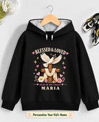 Faith & Blessings Kid Custom Cotton Hoodie Swiftsoul