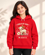 Faith & Blessings Kid Custom Cotton Hoodie Swiftsoul