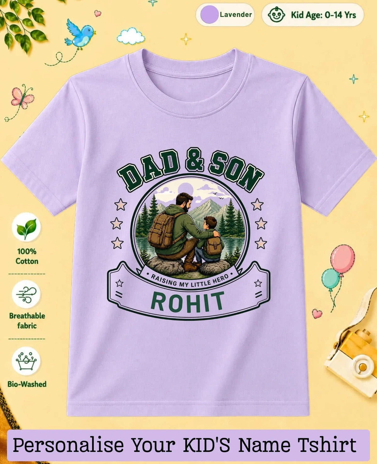 Family Bond Custom Kid Cotton Tee Swiftsoul