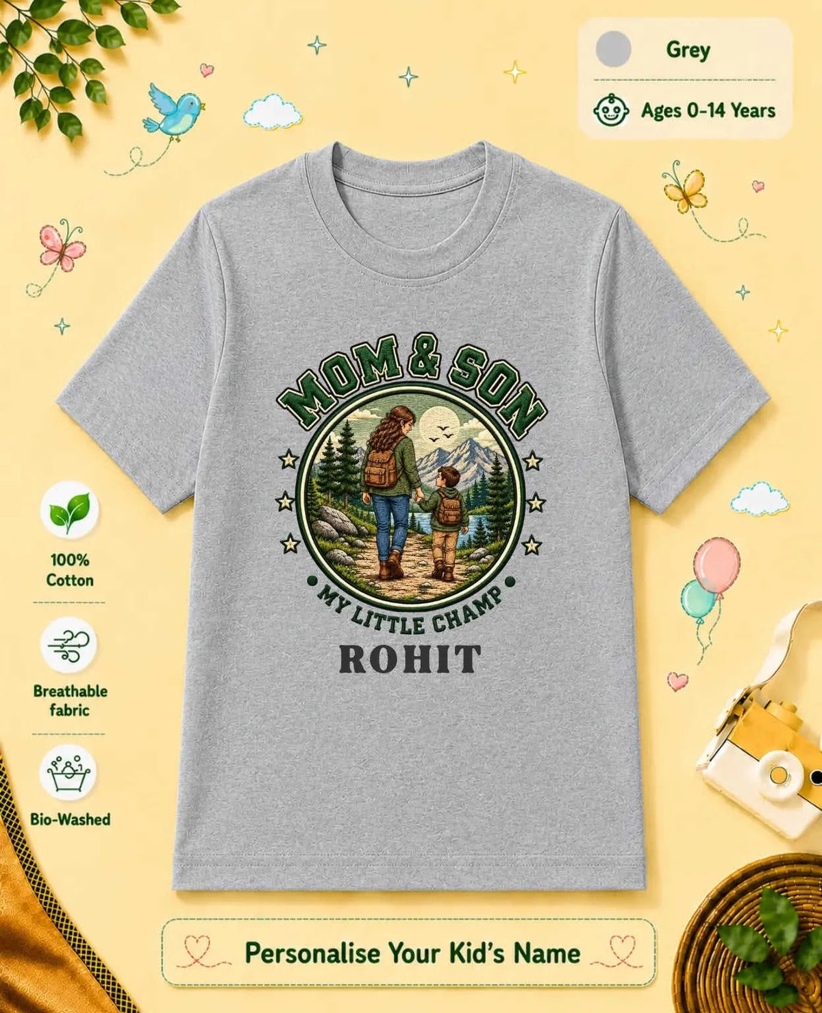Family Bond Custom Kid Cotton Tee Swiftsoul