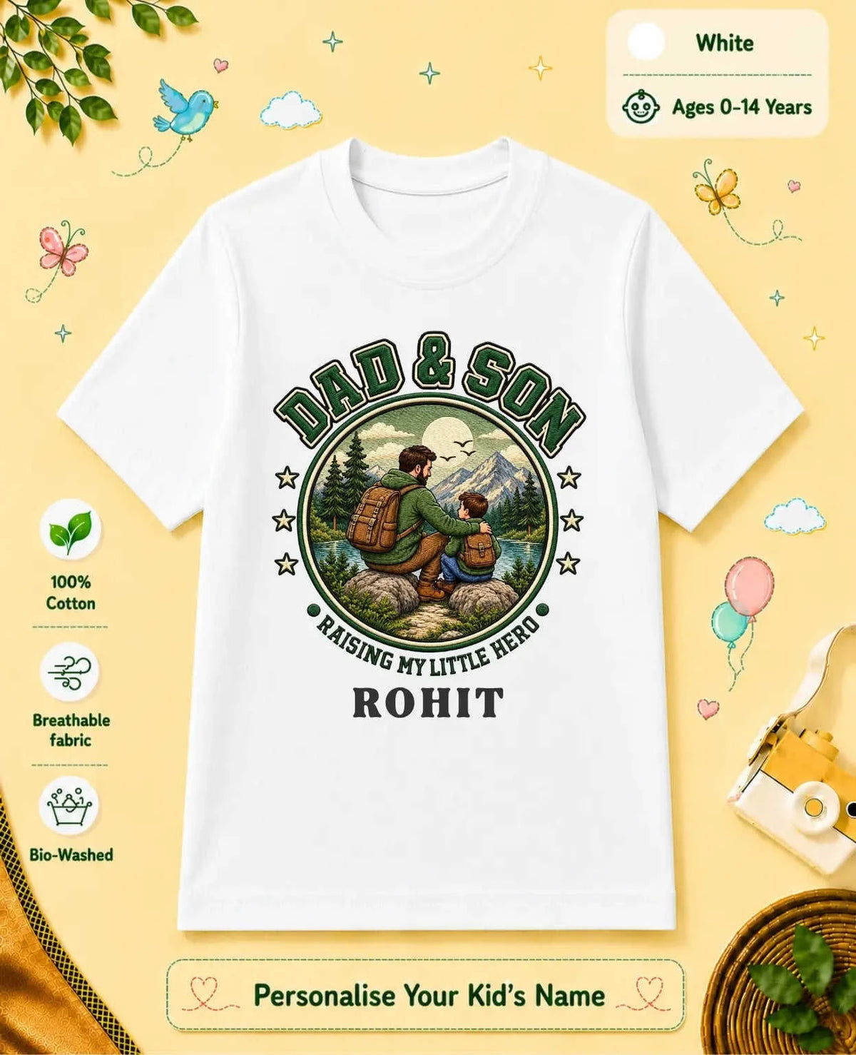 Family Bond Custom Kid Cotton Tee Swiftsoul
