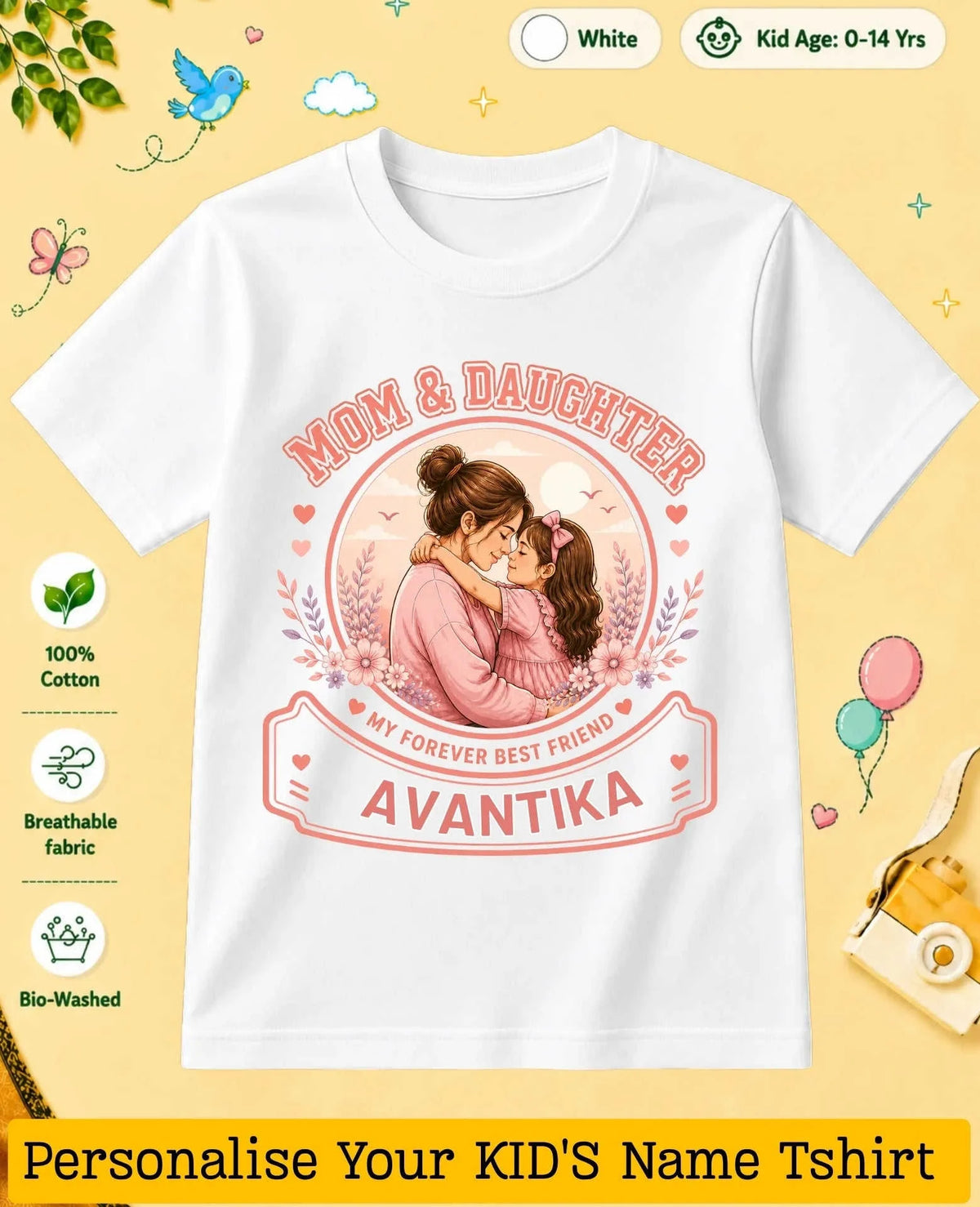 Family Bond Custom Kid Cotton Tee Swiftsoul