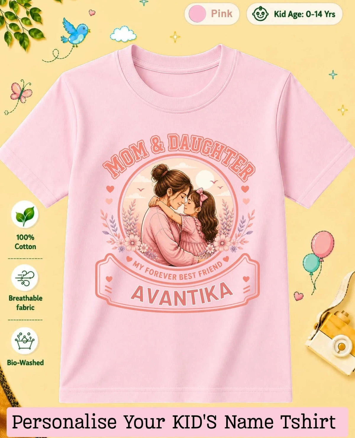 Family Bond Custom Kid Cotton Tee Swiftsoul