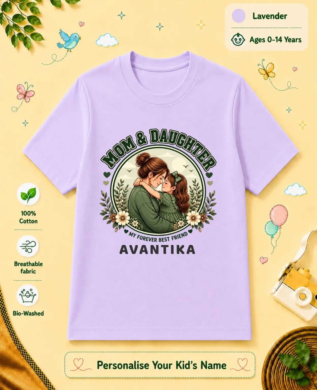 Family Bond Custom Kid Cotton Tee Swiftsoul