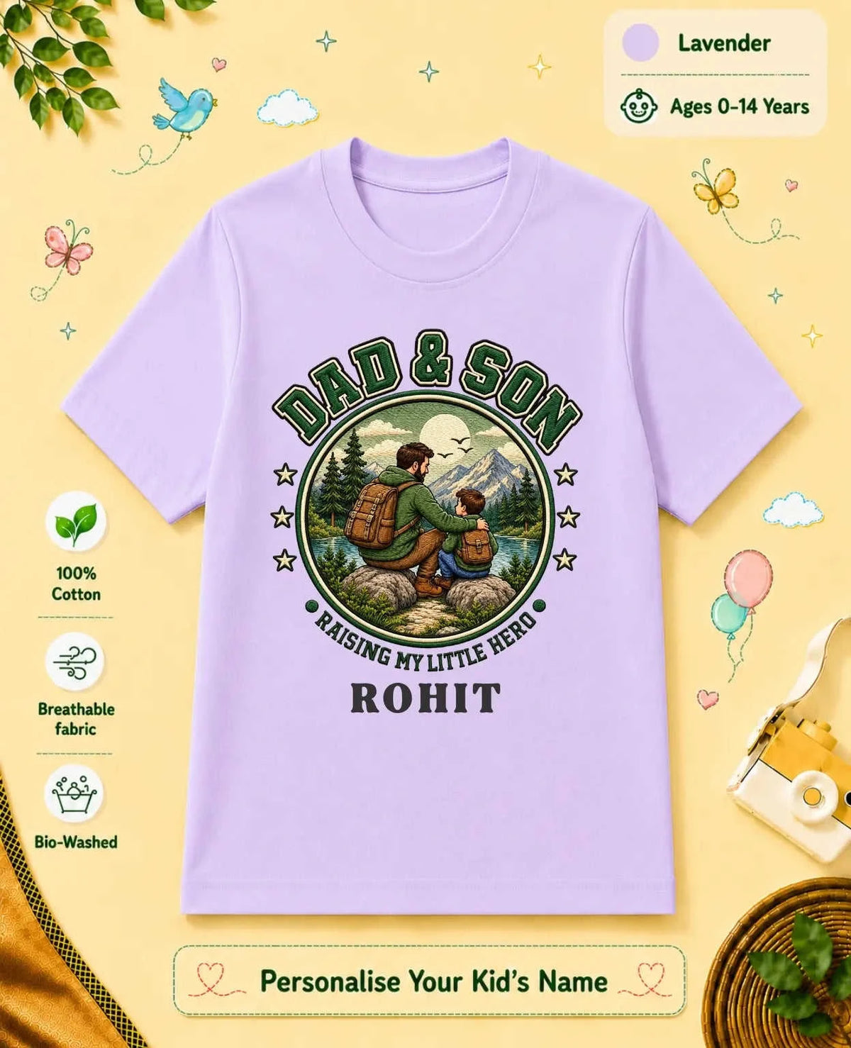 Family Bond Custom Kid Cotton Tee Swiftsoul
