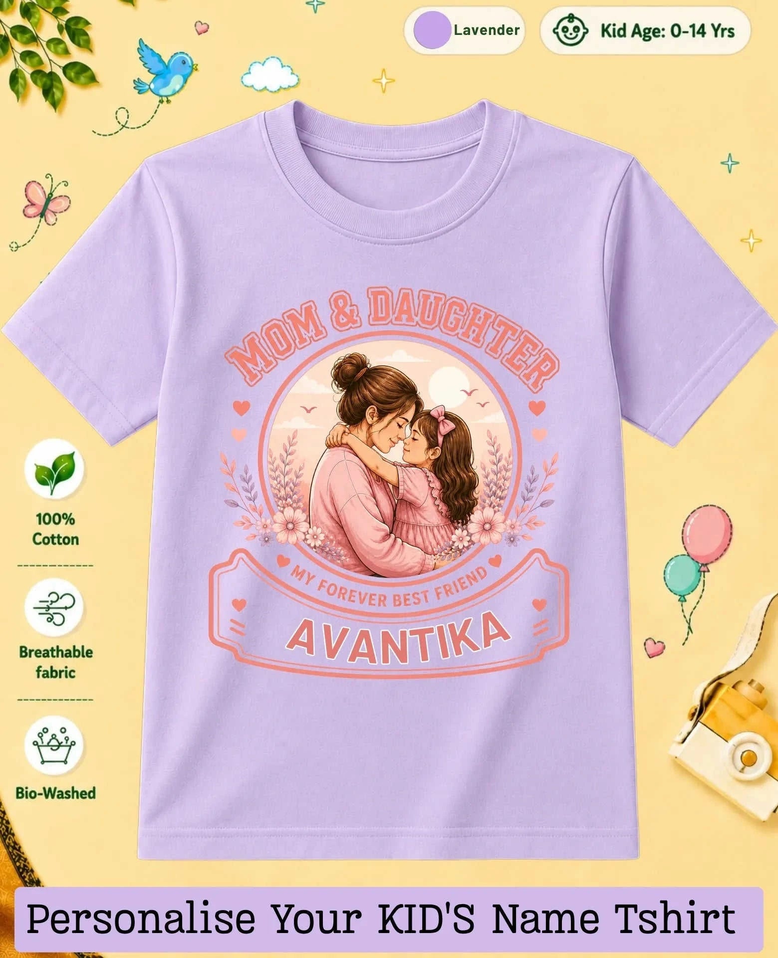 Family Bond Custom Kid Cotton Tee Swiftsoul