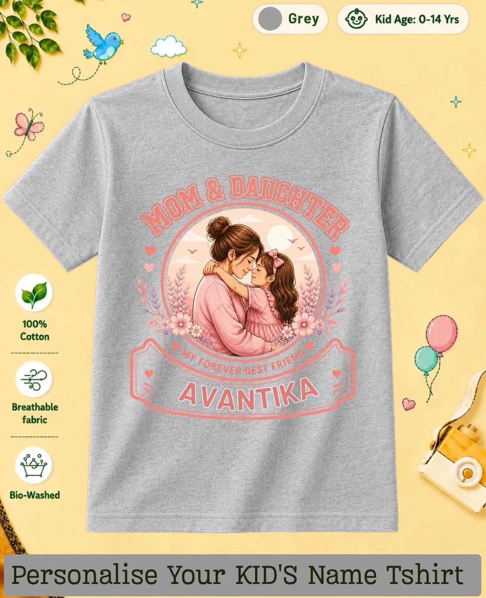 Family Bond Custom Kid Cotton Tee Swiftsoul