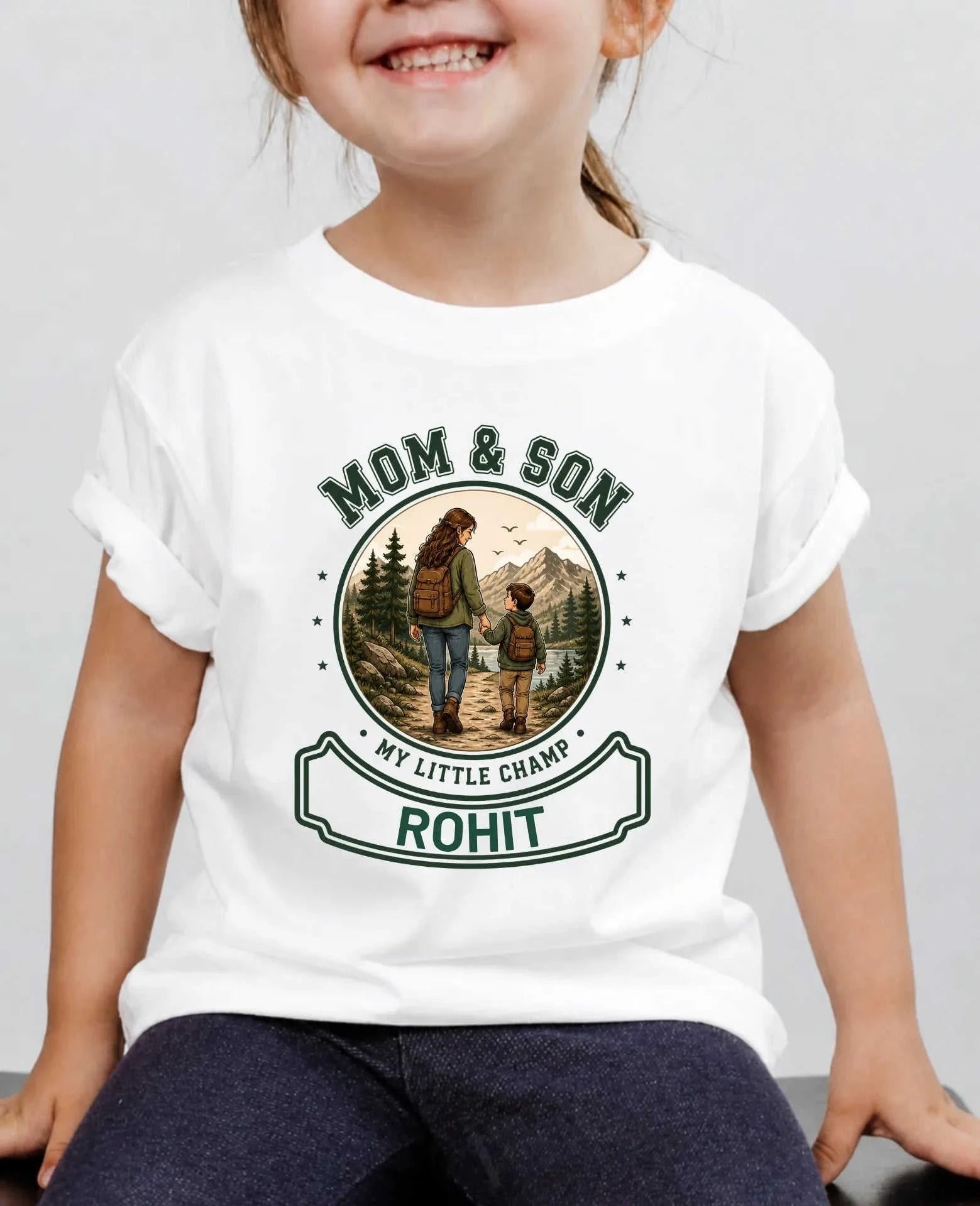 Family Bond Custom Kid Cotton Tee Swiftsoul