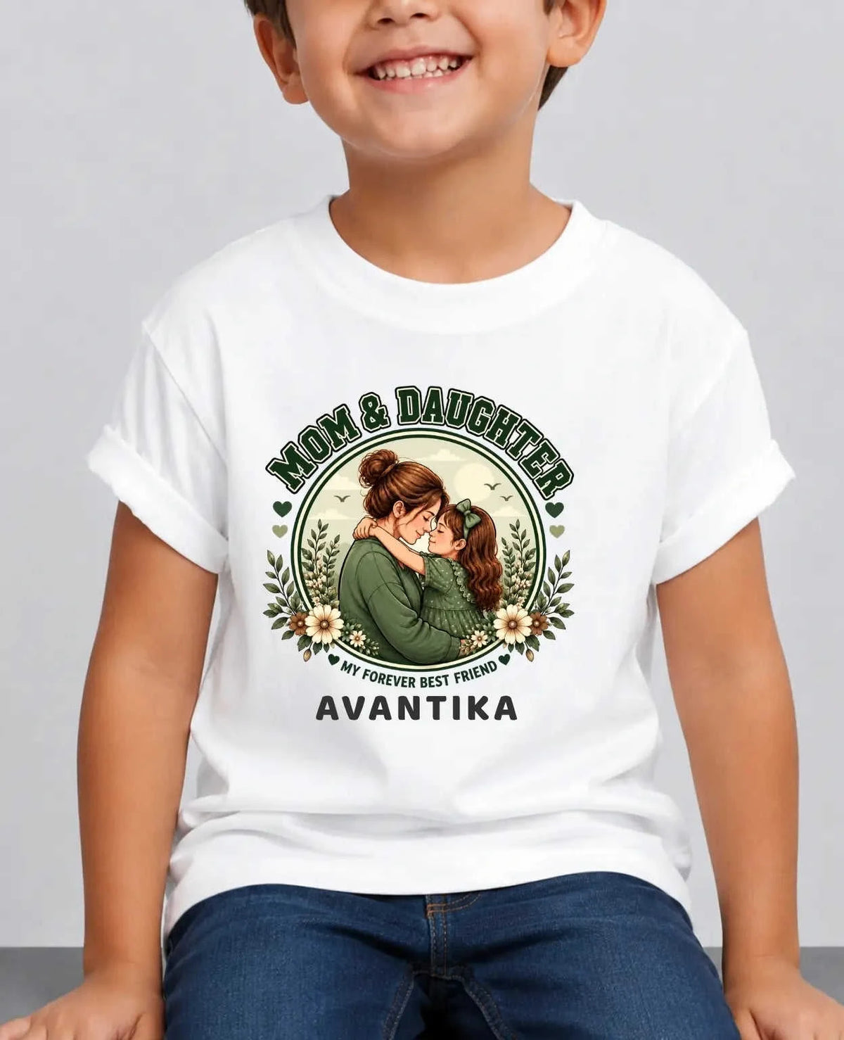 Family Bond Custom Kid Cotton Tee Swiftsoul