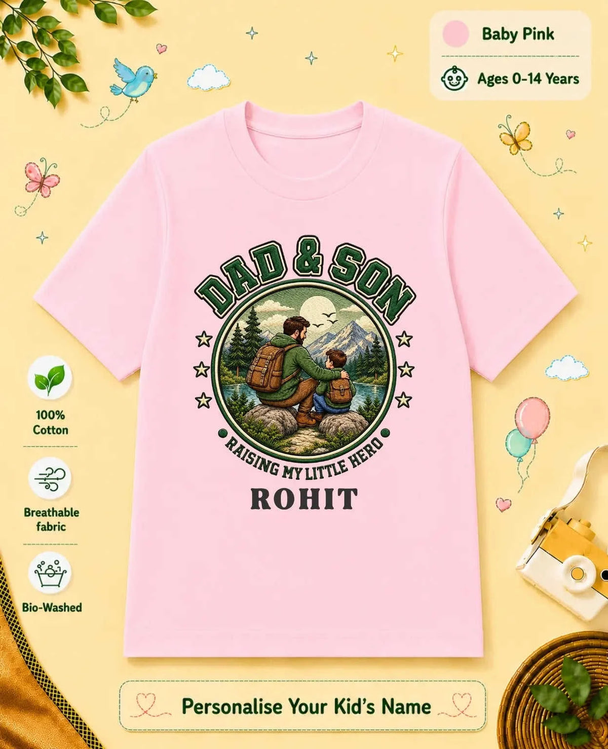 Family Bond Custom Kid Cotton Tee Swiftsoul