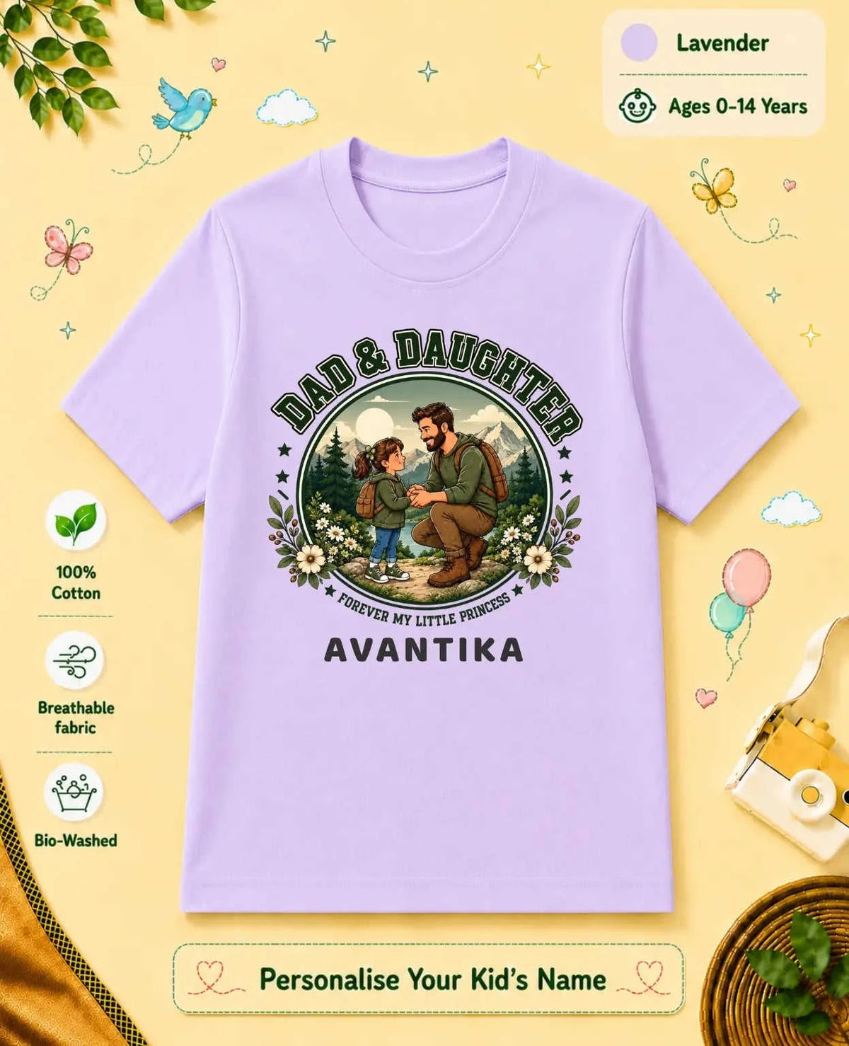 Family Bond Custom Kid Cotton Tee Swiftsoul