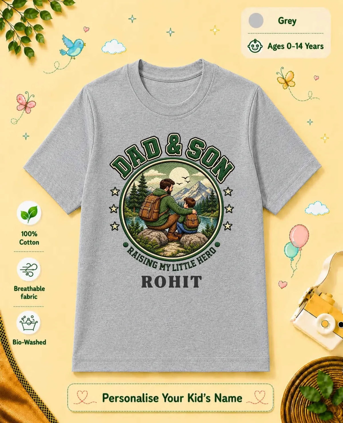 Family Bond Custom Kid Cotton Tee Swiftsoul