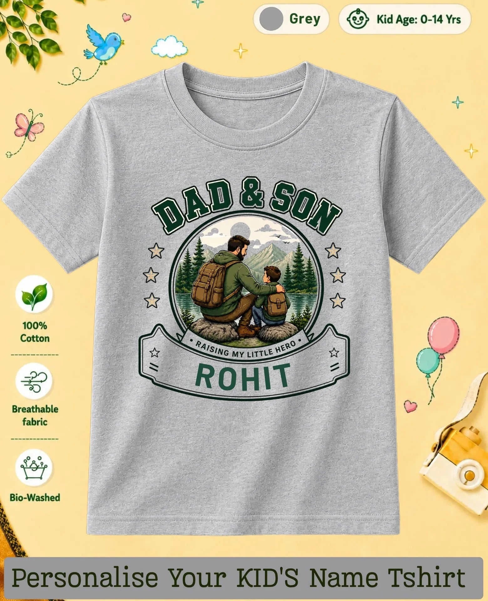 Family Bond Custom Kid Cotton Tee Swiftsoul