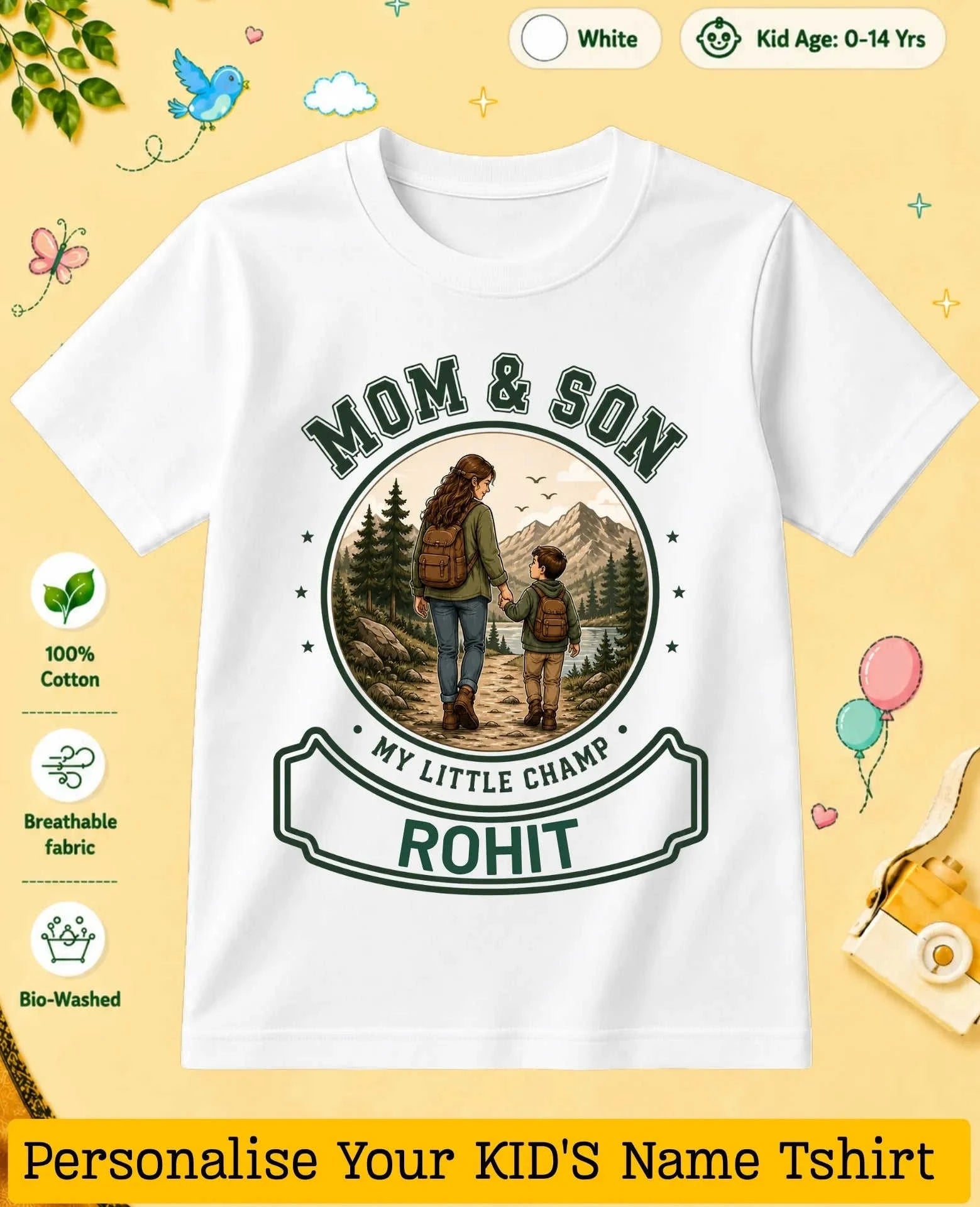 Family Bond Custom Kid Cotton Tee Swiftsoul