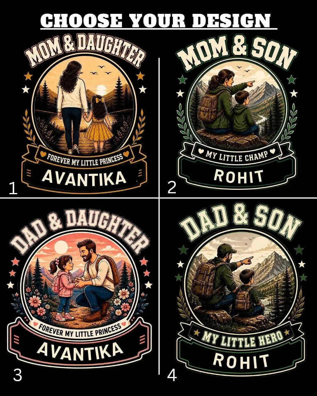 Family Bond Custom Kid's Cotton Tee Swiftsoul