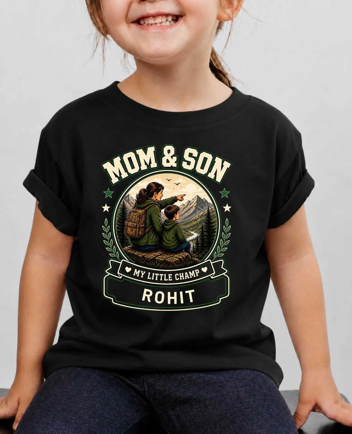 Family Bond Custom Kid's Cotton Tshirt Swiftsoul