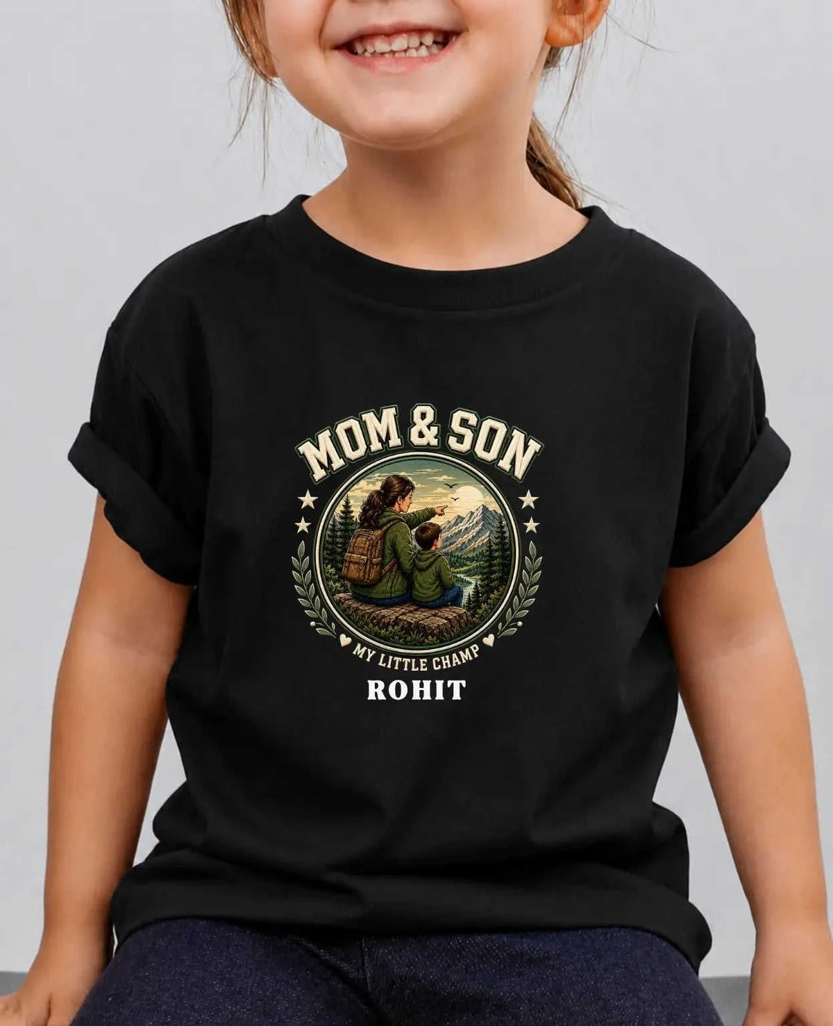 Family Bond Custom Kid's Cotton Tshirt Swiftsoul