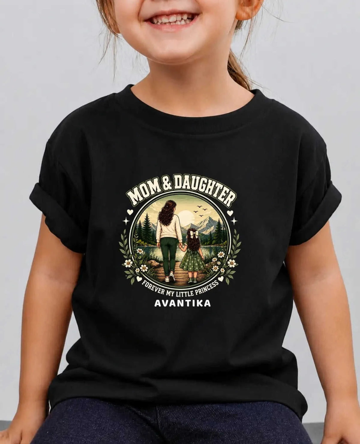 Family Bond Custom Kid's Cotton Tshirt Swiftsoul