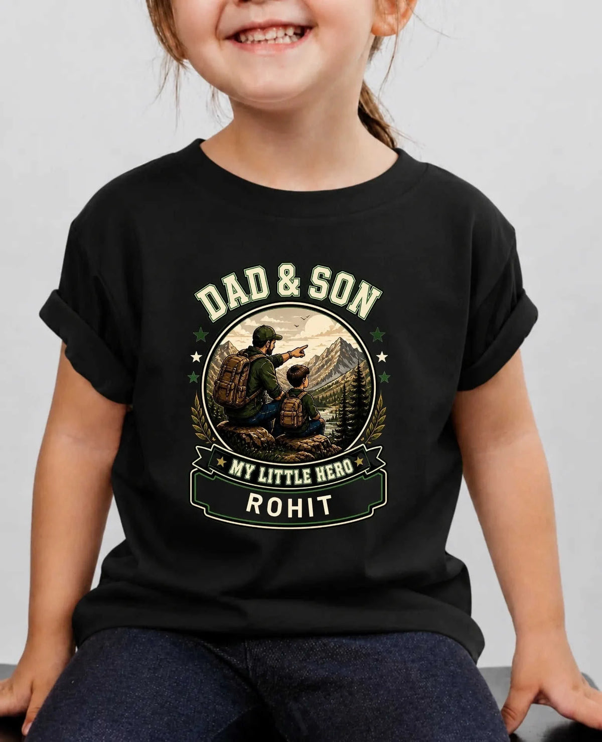 Family Bond Custom Kid's Cotton Tshirt Swiftsoul