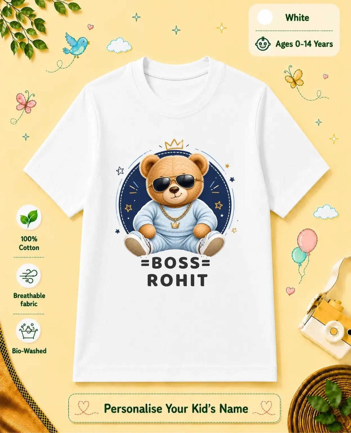 Family Boss Custom Kid Cotton Tshirt Swiftsoul