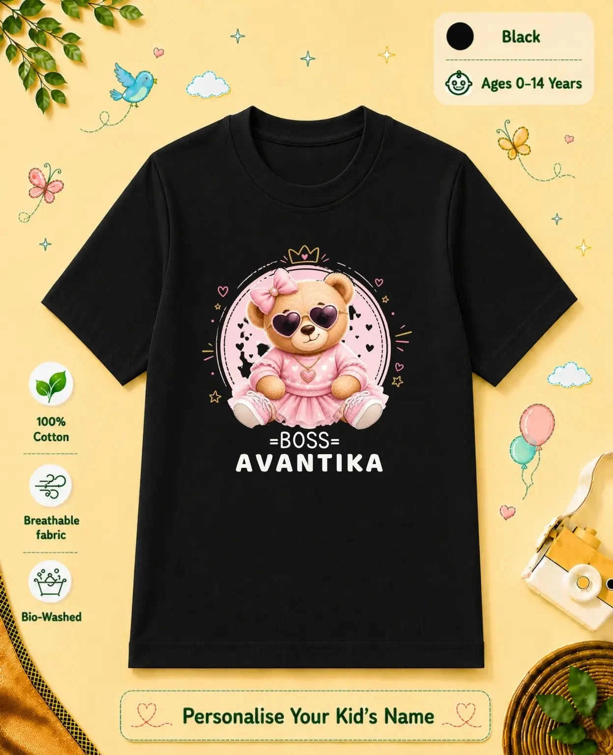 Family Boss Custom Kid Cotton Tshirt Swiftsoul