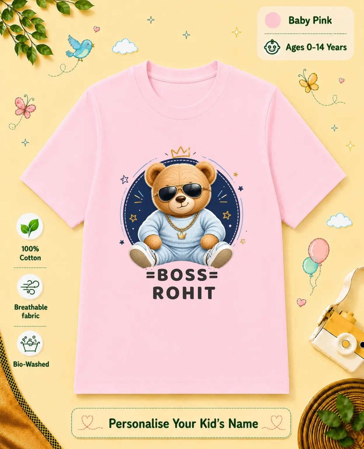 Family Boss Custom Kid Cotton Tshirt Swiftsoul