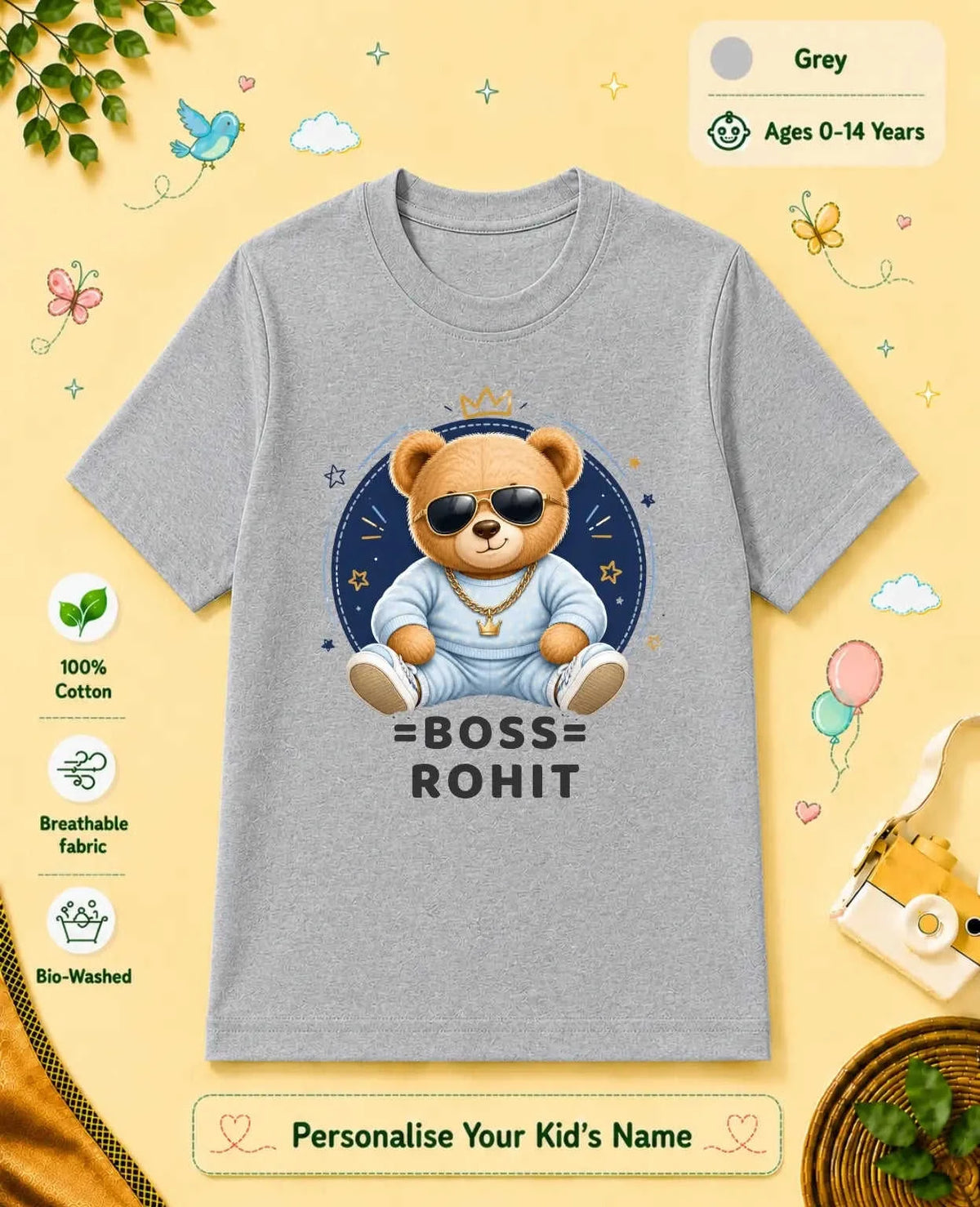 Family Boss Custom Kid Cotton Tshirt Swiftsoul