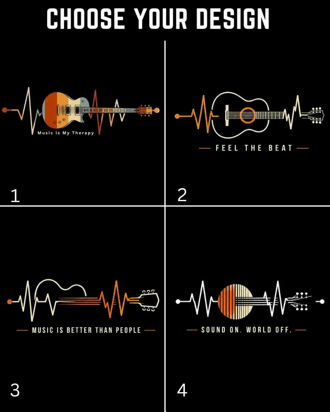 Feel The Beat Music Cotton T-Shirt Swiftsoul
