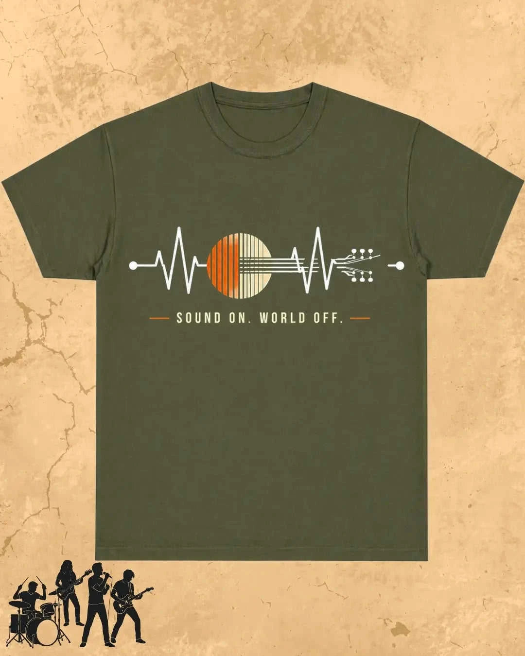 Feel The Beat Music Cotton T-Shirt Swiftsoul