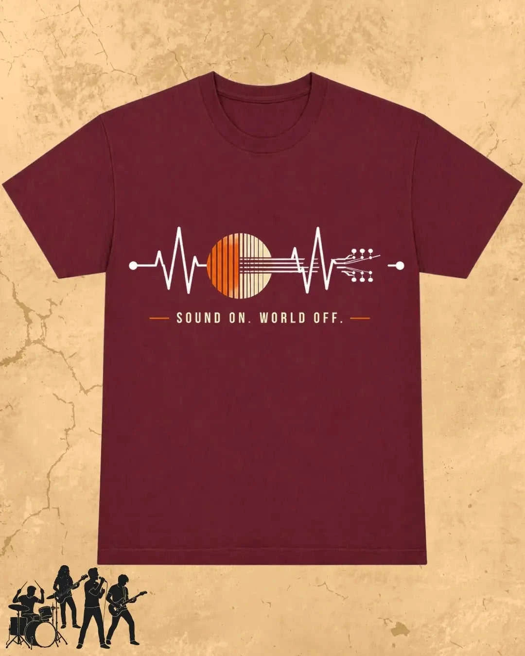 Feel The Beat Music Cotton T-Shirt Swiftsoul
