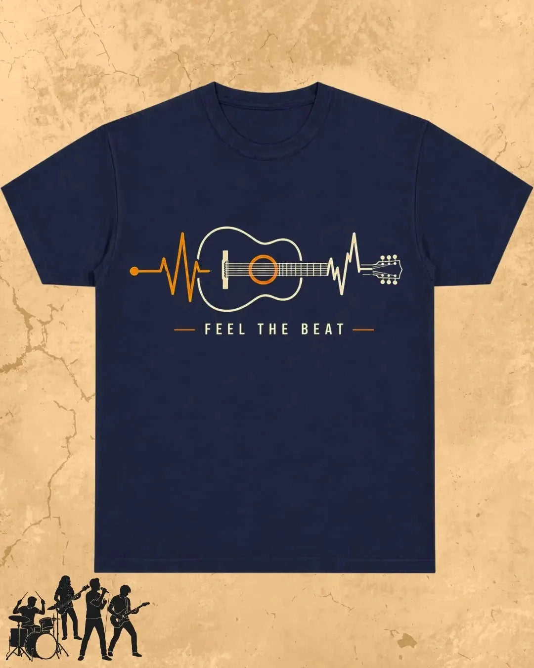 Feel The Beat Music Cotton T-Shirt Swiftsoul