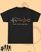 Feel The Beat Music Cotton T-Shirt Swiftsoul