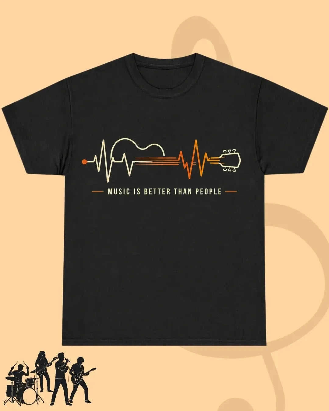 Feel The Beat Music Cotton T-Shirt Swiftsoul